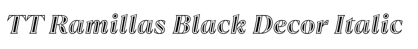 TT Ramillas Black Decor Italic